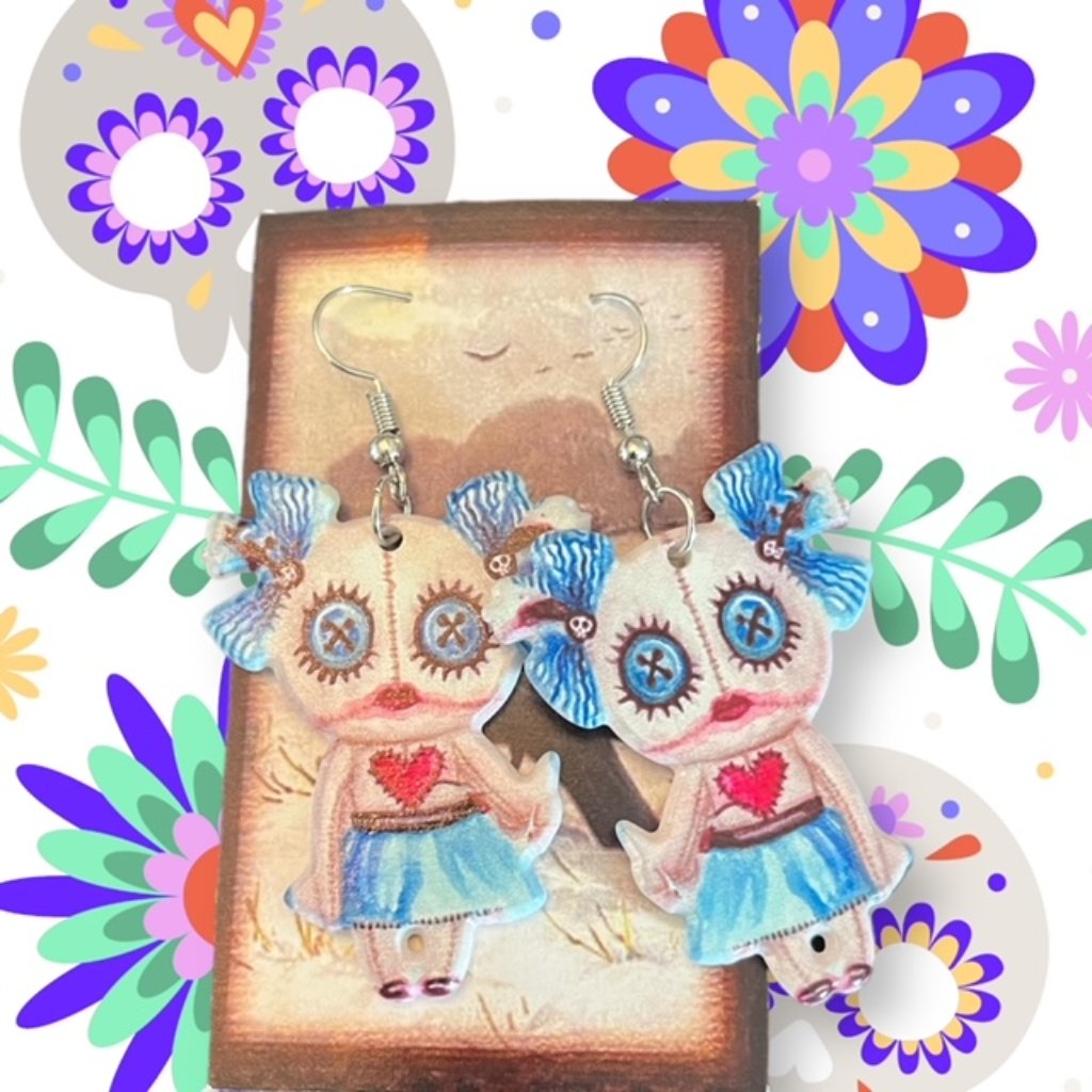 Day Of The Dead Or Halloween Earrings